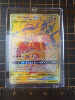 Reshiram & Charizard GX SM247 Pokemon TCG Ultra Rare Tag Team NM With Hard Case - Image 1