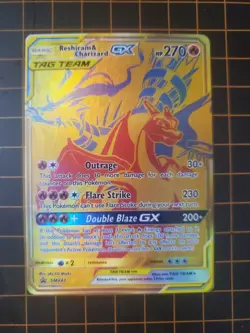 Reshiram & Charizard GX SM247 Pokemon TCG Ultra Rare Tag Team NM With Hard Case - Image 3