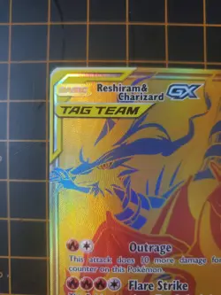Reshiram & Charizard GX SM247 Pokemon TCG Ultra Rare Tag Team NM With Hard Case - Image 5