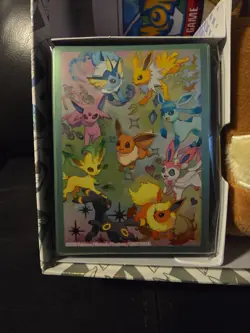Prismatic Evolutions SPC Fuzzy Deckbox, Sleeves, Playmat & Promo Holder NO PACKS - Image 2