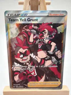 Pokemon Team Yell Grunt 202/202 Full Art SWSH - Sword & Shield Base NM - Image 1