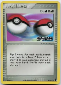 Dual Ball 89/113 Uncommon Delta Species Pokemon Reverse Holo Moderately Played - Image 1