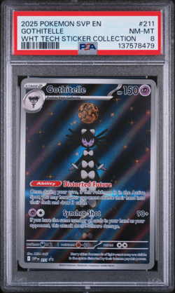 PSA 8 2025 POKEMON SVP EN-SV BLACK STAR PROMO #211 GOTHITELLE - Image 1