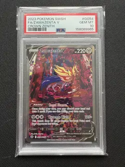PSA 10 Zamazenta V GG54/GG70 Crown Zenith Pokemon Card - Image 1