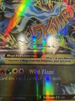 Mega Charizard Ex #69/106 And Mega Blastoise Ex #30/146 Pokemon Cards LP And HP - Image 5