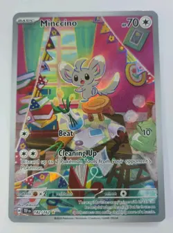Minccino 182/162 SV05: Temporal Forces Holo Pokemon - Image 1