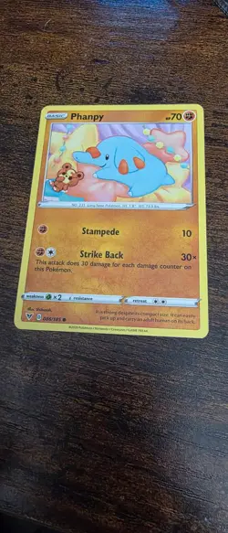 Phanpy 086/185 Common Vivid Voltage Pokemon Near Mint - Image 1