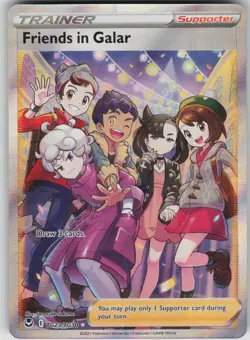 Pokemon TCG Friends in Galar Ultra Rare Silver Tempest Trainer Gallery TG23/TG30 - Image 1