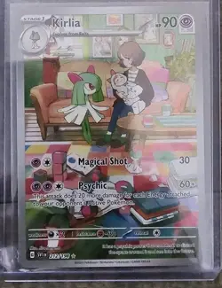 Pokemon TCG Kirlia 212/198 Illustration Rare Full Art Holo SV01 2023 - Image 1