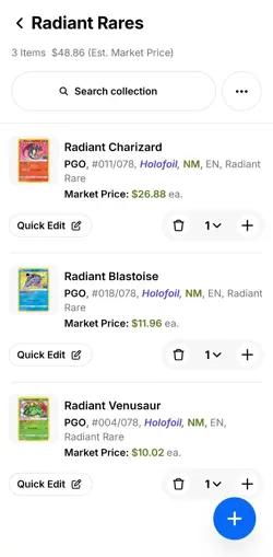 Pokemon Go Radiant Charizard Blastoise Venusaur 3 Set NM - Image 3