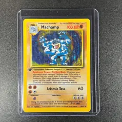 Pokemon TCG Machamp 8/102 Holo Rare 1st Edition - Image 1
