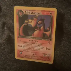 Dark Charizard Team Rocket 1st Edition Holo Rare English 80 HP Stage 2 TCG - Image 1