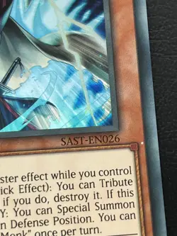 YUGIOH THUNDERCLAP MONK SUPER RARE SAST-EN026 1ST EDITION - Image 3
