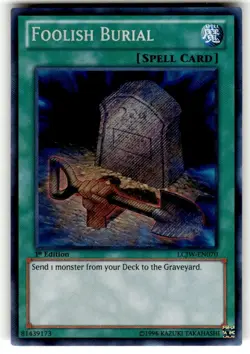 Yu-GI-Oh! Foolish Burial LCJW-EN070 Legendary Collection 4 1st Edition NM - Image 1