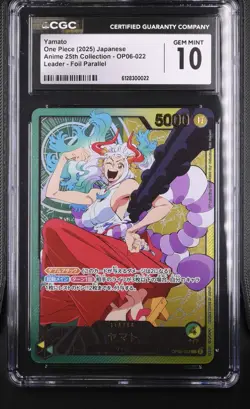 One Piece Yamato Leader SP OP06-022 Anime 25th Collection EB02 CGC 10 - Image 1