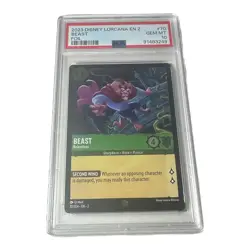 2023 Disney Lorcana EN 2 Foil Beast Relentless #70 PSA 10 - Image 1