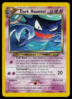 Pokemon Card - Dark Haunter Neo Destiny 36/105 Uncommon - Image 1