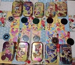 Empty Art Set 151 Tins, Art Cards, Coins. NO PACKS! All 10 Shown Fast Shipping - Image 1