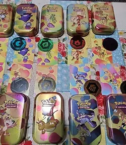 Empty Art Set 151 Tins, Art Cards, Coins. NO PACKS! All 10 Shown Fast Shipping - Image 4