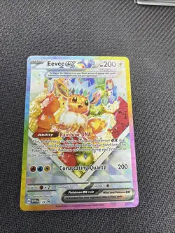 Pokemon TCG Eevee EX 174 SV Scarlet & Violet Promo Holo Card NM Condition - Image 1