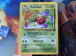 Weepinbell 48/64 Uncommon Non-Holo WOTC Jungle Pokemon Card - Near Mint - Image 1