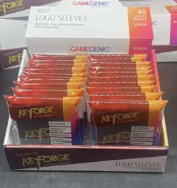 800 Gamegenic: Keyforge Logo Game Card Sleeves 66 x 92 mm 20 Packs Of 40 Ea. - Image 1