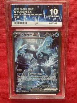 Kyurem Ex 165/086 Black Bolt Pokemon TCG Card - Graded ACE Gem Mint 10 - Image 1