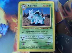 Nidorina 40/64 Uncommon Non-Holo WOTC Jungle Pokemon Card - Near Mint - Image 1