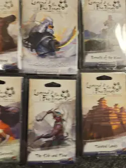 Lot Of 6 Legend Of The Five Rings Card Game LCG Dynasty Clan Packs New - Image 3