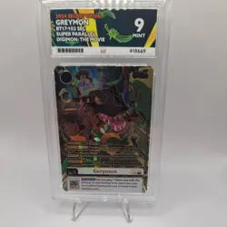 Greymon (facing right) BT17-102 (SEC Rare Pull) Digimon Card Game Japanese NM - Image 1