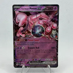 Team Rocket's Mewtwo ex 205 Sv: Scarlet & Violet Promo Cards Holo - Image 1