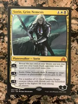MTG Sorin, Grim Nemesis x1 Shadows Over Innistrad NM - Image 1
