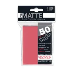 ULTRA PRO 50CT MATTE FUCHSIA STANDARD DECK PROTECTOR SLEEVES #84506 NEW - Image 1