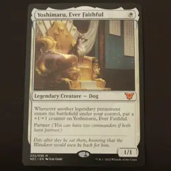Yoshimaru Ever Faithful 32 MTG Commander: Kamigawa: Neon Dynasty (NEC) Mythic NM - Image 1