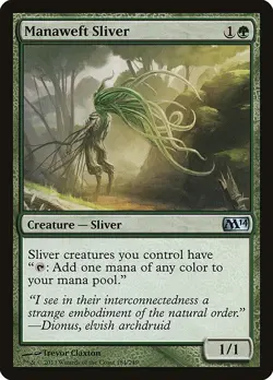 Manaweft Sliver Regular - Magic 2014 MTG-LP - Image 1