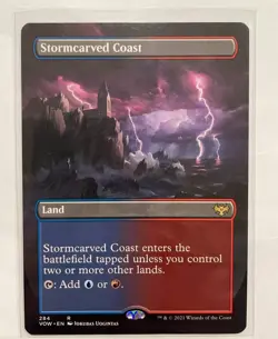 Magic the Gathering VOW: Stormcarved Coast (Borderless) (Excellent Condition) - Image 1