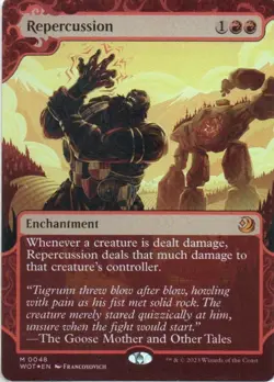 MTG: Wilds of Eldraine: Enchanting Tales: Foil Repercussion: LP Condition - Image 1