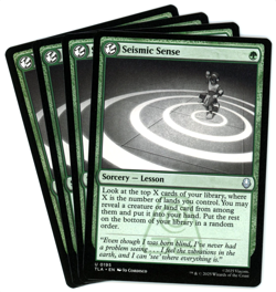 x4 Seismic Sense - 0195 - Avatar: The Last Airbender TLA - MTG - NM/M - Image 1