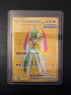 Pokemon - Iron Valiant ex Hyper Rare - 261/182 - Paradox Rift - NM Raw - HR - Image 3