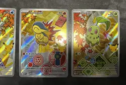 Pokemon Gen 2 First Partner Starters Chikorita Cyndaquil Totodile Promos - Image 3