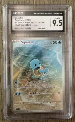 Pokemon TCG - Scarlet & Violet 151 #170/165 Squirtle CGC 9.5 - Image 1