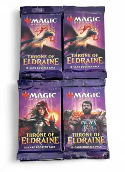 Magic: The Gathering Throne of Eldraine Draft Booster Packs 2019 LOT of 20 - Image 1
