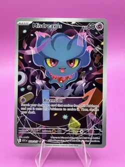 Pokemon TCG Misdreavus 233/217 Ascended Heroes IR Holo Rare Near Mint - Image 1