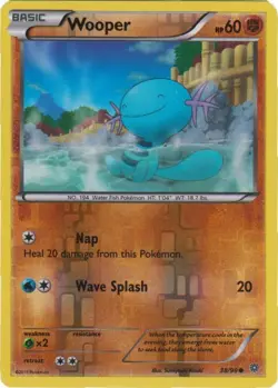 Wooper 38/98 Reverse Holo Pokemon TCG XY - Ancient Origins Moderately Played - Image 1