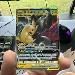 Pokemon TCG: Pikachu & Zekrom GX 33/181 Team Up TAG TEAM Holo UR 240 HP - Image 1