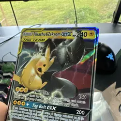 Pokemon TCG: Pikachu & Zekrom GX 33/181 Team Up TAG TEAM Holo UR 240 HP - Image 4