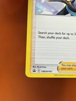 Pokemon TCG-Professor Burnett SWSH167 Black Star Promo NM 2174 - Image 4