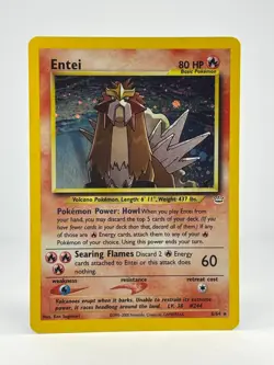 Pokemon TCG – Entei 6/64 Neo Revelation Holo LP - Image 2