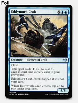 Eddymurk Crab - FOIL - MTG Bloomburrow 💧💧 - Image 1