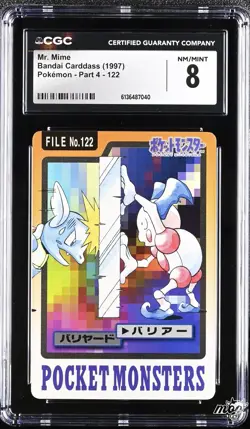 1997 CGC 8 Graded Pokemon Mr. Mime 122 Pokemon - Part 4 - Image 1